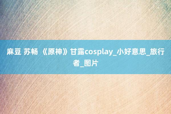 麻豆 苏畅 《原神》甘露cosplay_小好意思_旅行者_图片